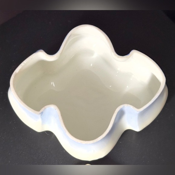 Antique RS Germany Trinket Dish Powder Jar Blue Flowers Hand Painted Signed M.S. - Picture 9 of 15